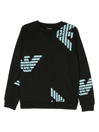 Felpa con stampa 6R4MJ7 3J5BZ 0999 ARMANI JUNIOR 