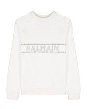 Load image into Gallery viewer, Felpa bianca con strass
