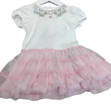 Load image into Gallery viewer, Abito neonata con tulle rosa e strass
