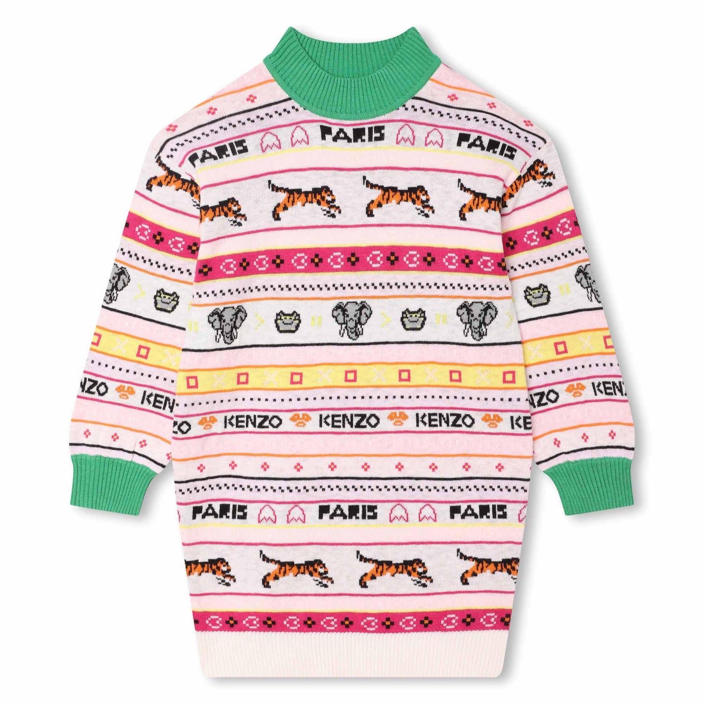 Abito con logo a intarsio