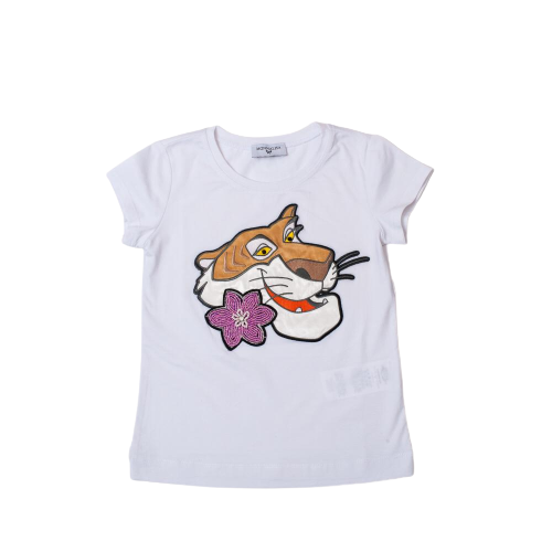 T-shirt cotone maxi patch tigre