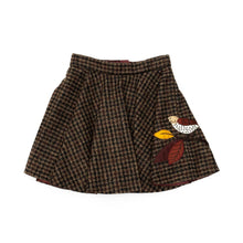 Carica l&#39;immagine nel visualizzatore di Gallery, Gonna marrone bambina.
