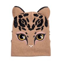 Load image into Gallery viewer, Cappello marrone bambina.
