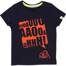 Load image into Gallery viewer, T-shirt bambino nera con stampa
