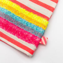 Carica l'immagine nel visualizzatore di Gallery, Abito bambina a righe con paillettes
