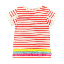 Carica l'immagine nel visualizzatore di Gallery, Abito bambina a righe con paillettes
