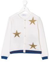 Cargar imagen en el visor de la galería, Cardigan con stelle all-over
