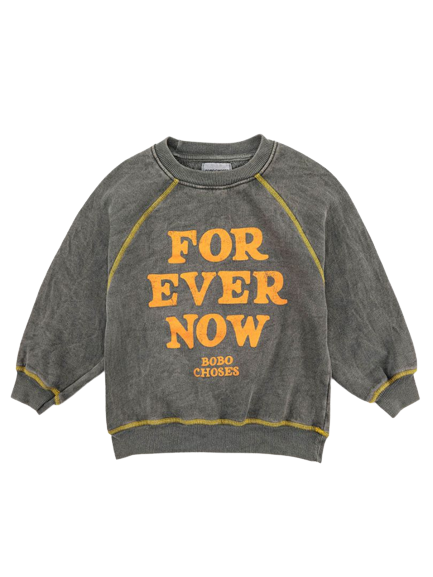 Felpa grigia bambino 222AC044  BOBO CHOSES 