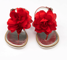 Carica l&#39;immagine nel visualizzatore di Gallery, Infradito fiore vernice per bambina
