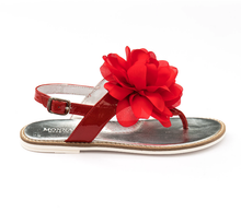 Carica l&#39;immagine nel visualizzatore di Gallery, Infradito fiore vernice per bambina
