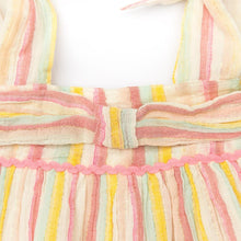 Carica l&#39;immagine nel visualizzatore di Gallery, Top bambina a righe multicolore
