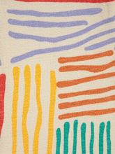 Carica l&#39;immagine nel visualizzatore di Gallery, Pantaloni avorio da tuta per bambini con linee colorate 222AC067  BOBO CHOSES 
