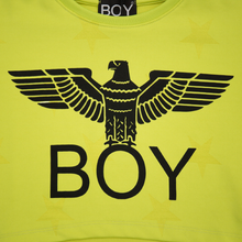 Carica l&#39;immagine nel visualizzatore di Gallery, Felpa corta sgarzata verde fluo
