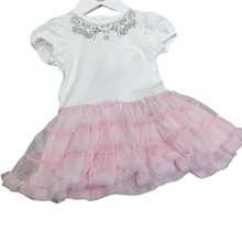 Load image into Gallery viewer, Abito neonata con tulle rosa e strass
