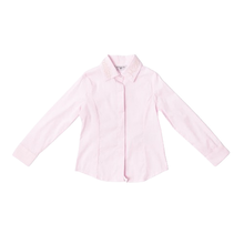 Cargar imagen en el visor de la galería, Camicia rosa  logo in popeline
