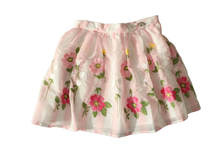 Carica l&#39;immagine nel visualizzatore di Gallery, Gonna in organza e ricamo fiori
