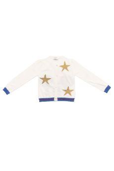 Cardigan con stelle all-over