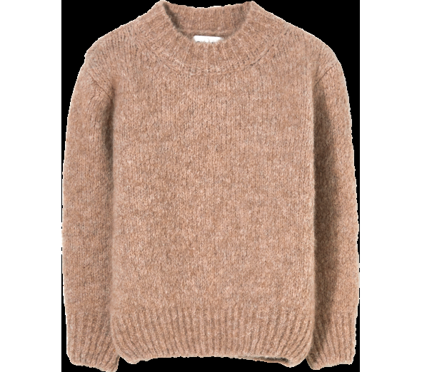 Maglione rosa carne bambina