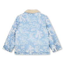Cargar imagen en el visor de la galería, Giacca denim con stampa
