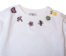 Carica l&#39;immagine nel visualizzatore di Gallery, Maglia bambina con applicazioni gioiello
