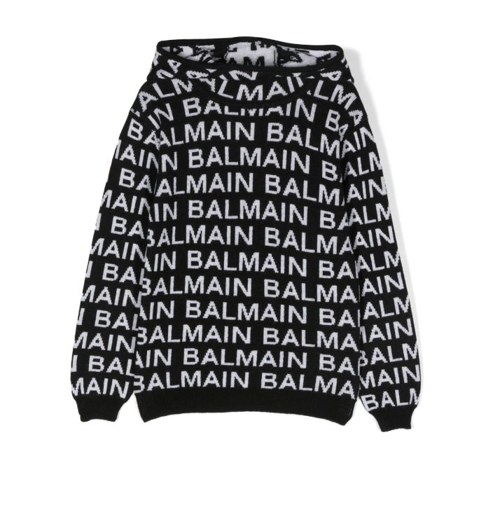 Maglione con logo 6R9P80 W0101 930BC BALMAIN 