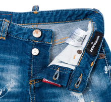 Load image into Gallery viewer, Pantaloncini blu bambina. DQ02QR DQ01 BLUE DSQUARED2 
