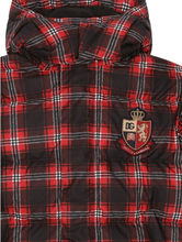 Carica l&#39;immagine nel visualizzatore di Gallery, Piumino lungo tartan L4JB2R G7E0X HD2YS DOLCE &amp; GABBANA 
