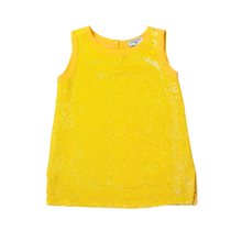 Cargar imagen en el visor de la galería, Canotta gialla con paillettes 171603 15 MONNALISA 
