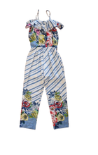 Carica l&#39;immagine nel visualizzatore di Gallery, Tuta a fiore e righe
