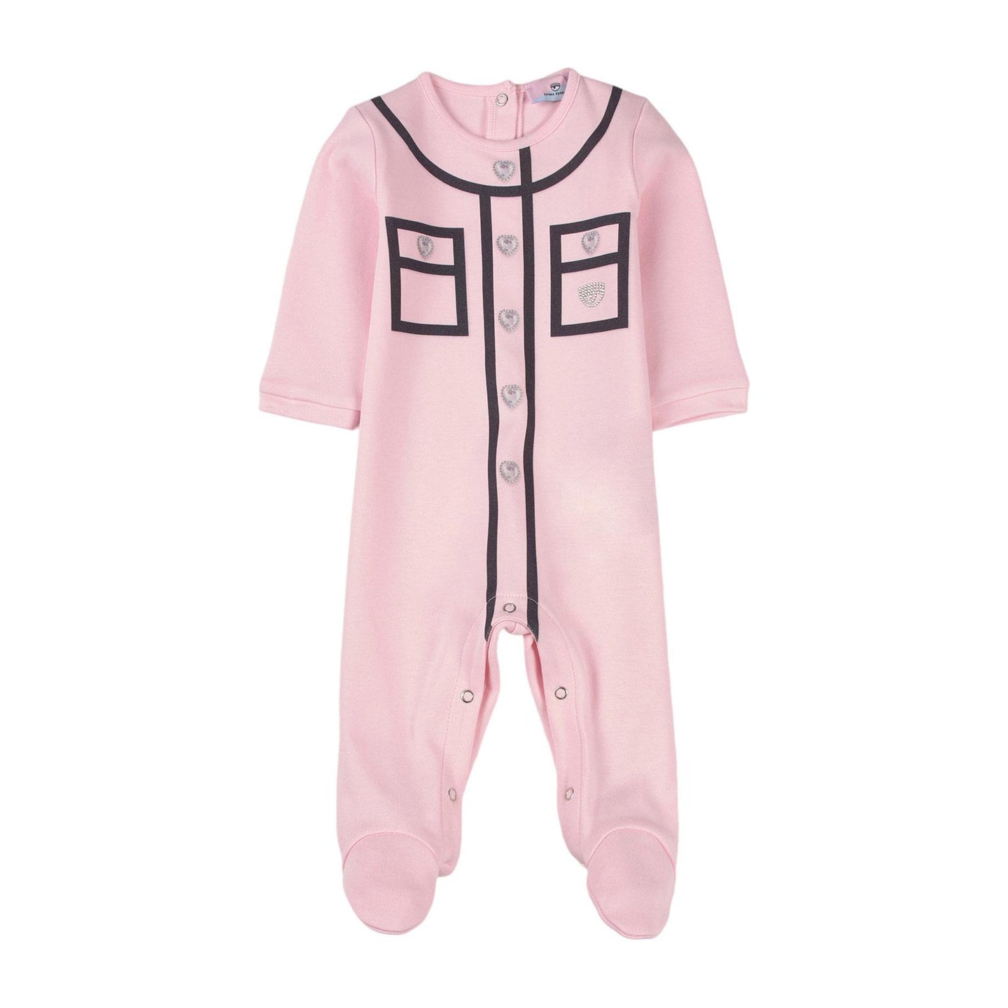 Tutina rosa con applicazioni