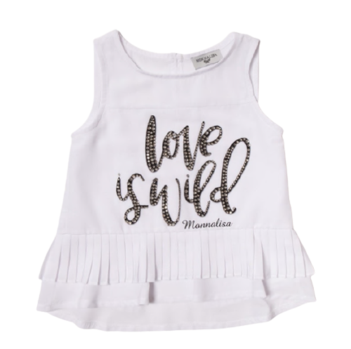 Canotta con strass 199625AE 99 MONNALISA 