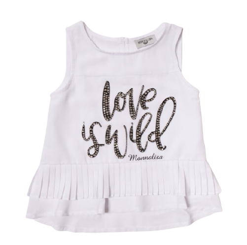 Canotta con strass 199625AE 99 MONNALISA 