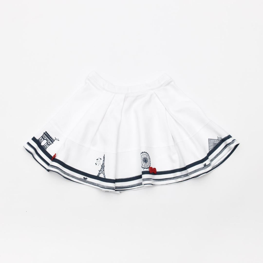 Gonna a ruota bambina in cotone