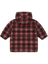 Carica l&#39;immagine nel visualizzatore di Gallery, Piumino lungo tartan L4JB2R G7E0X HD2YS DOLCE &amp; GABBANA 
