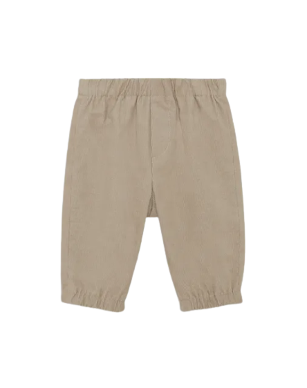 Pantaloni a coste con vita elasticizzata