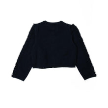 Carica l&#39;immagine nel visualizzatore di Gallery, Cardigan neonata blu scuro regular Fit
